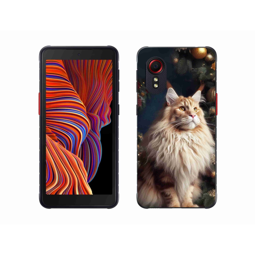 Gél borítás mmCase Samsung Galaxy Xcover 5 készülékhez - macska a fánál