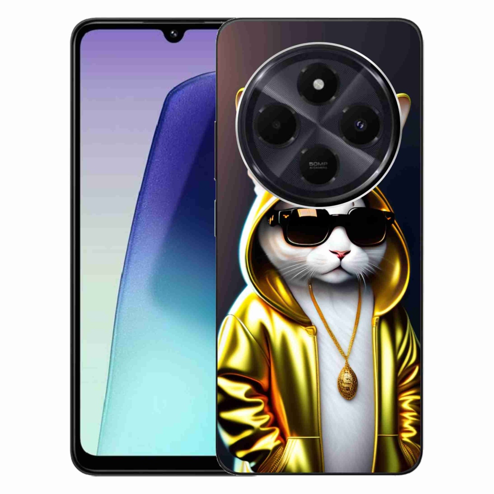 Gél borítás mmCase a Xiaomi Redmi 14C/Poco C75 számára - cat boss