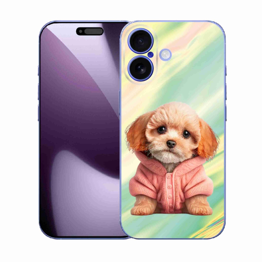 Gél borítás mmCase iPhone 17 - kiskutya pulóverben