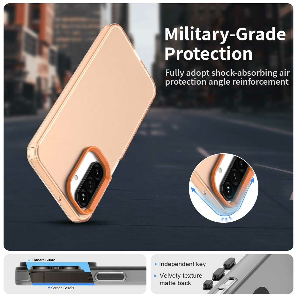 Candy matt zselés tok Samsung Galaxy A26 5G - narancssárga színben