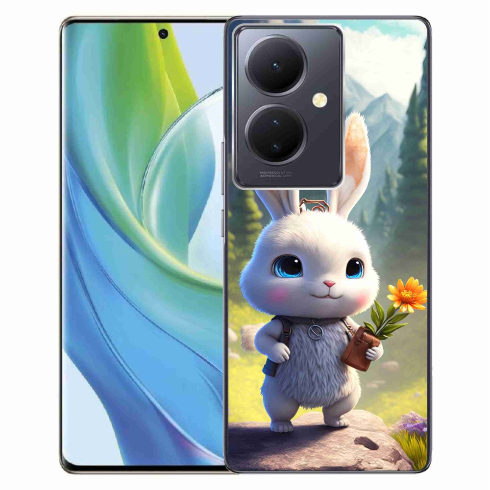 Gél borítás mmCase a Vivo V29 Lite 5G számára - aranyos nyuszi