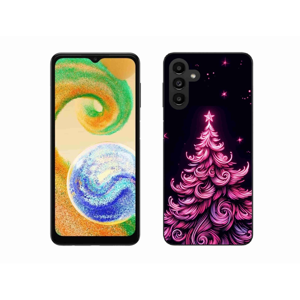 Gél borítás mmCase Samsung Galaxy A04s (164.7x76.7x9.1mm) - neon karácsonyfa 2