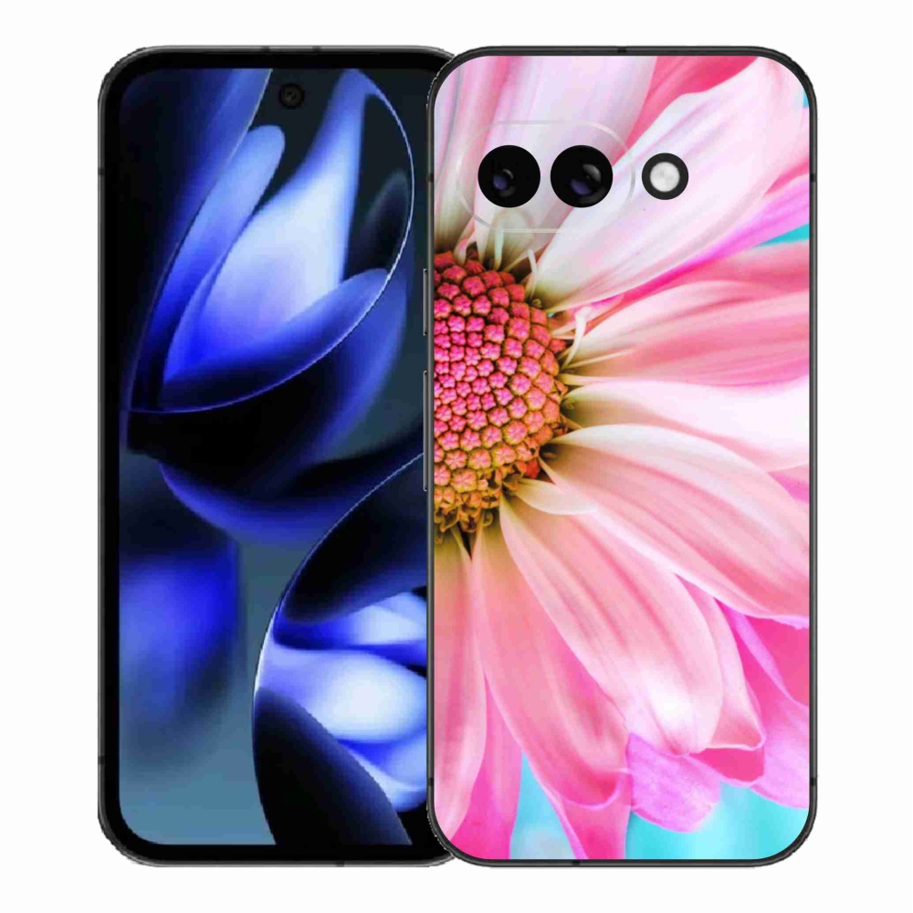 Gél védőhuzat mmCase a Google Pixel 9a készülékhez - rózsaszín virág