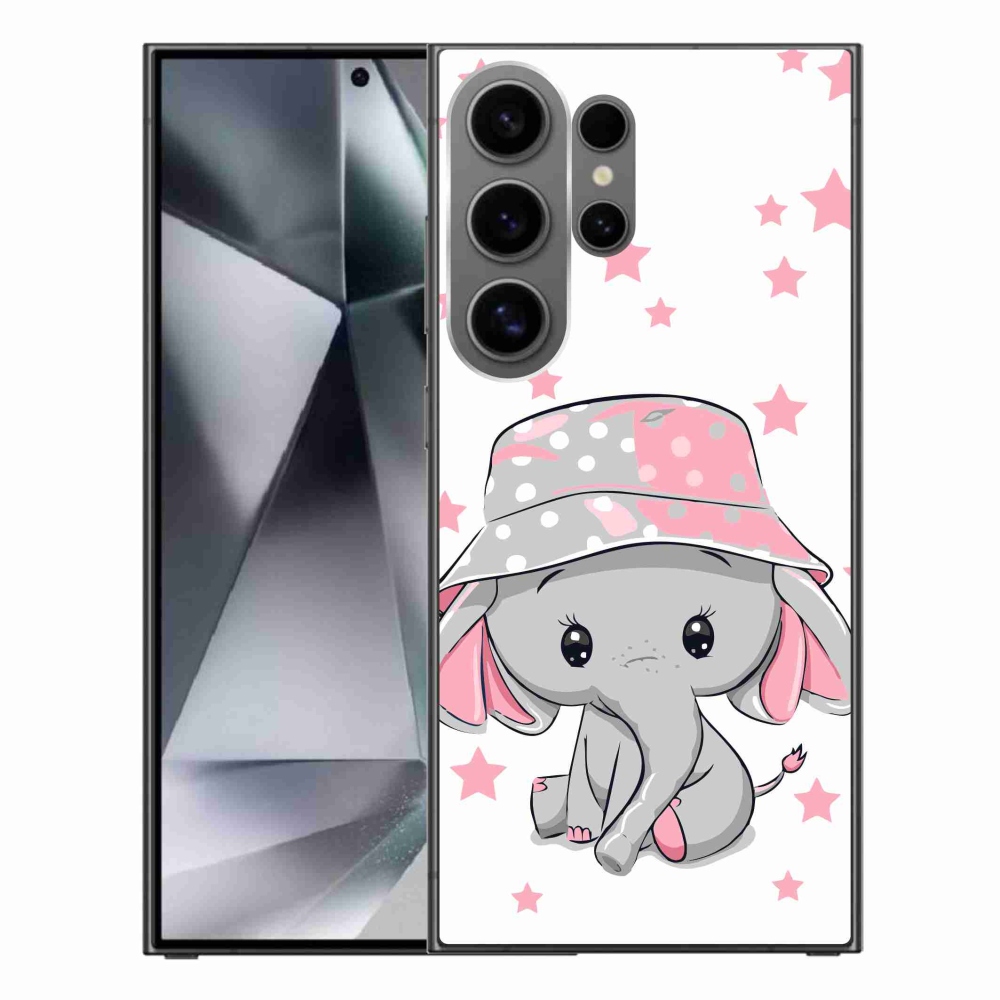 Gél védőhuzat mmCase Samsung Galaxy S24 Ultra - rózsaszín elefánthoz