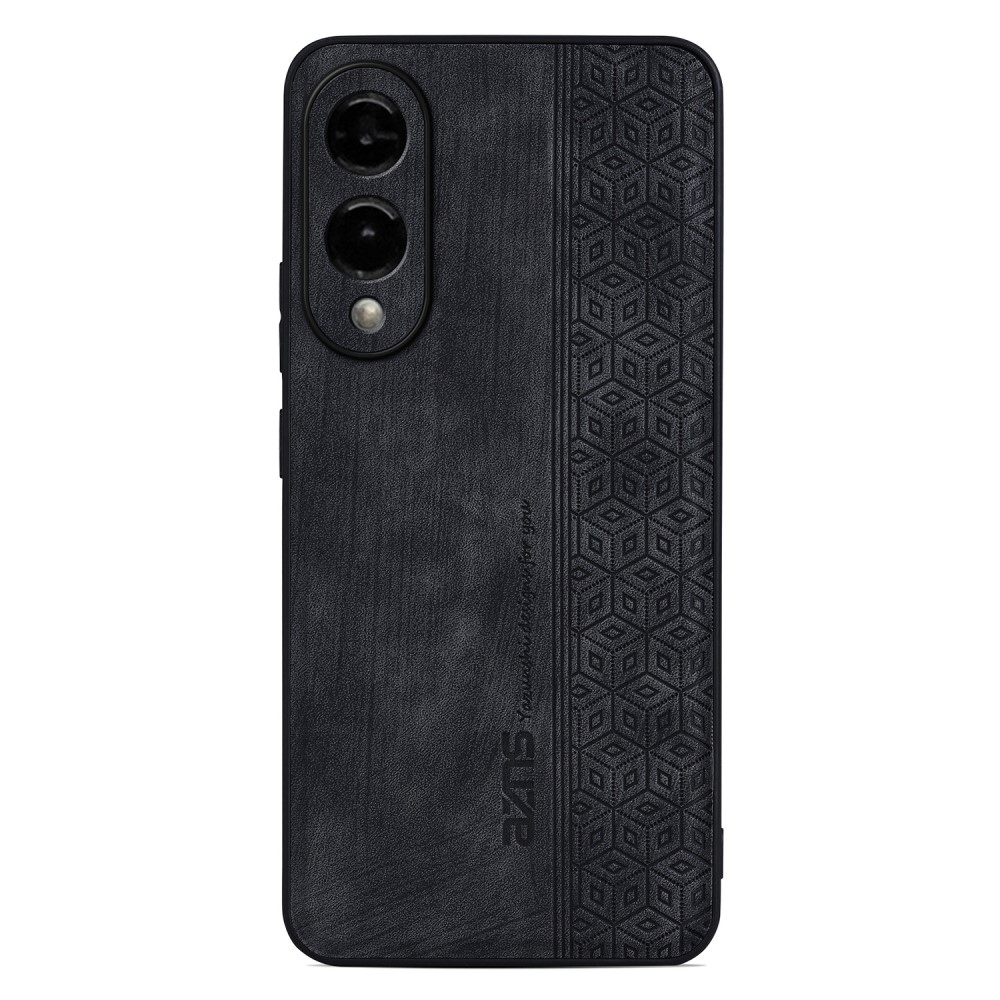 AZNS zselés tok PU bőrrel borított Samsung Galaxy S25 Edge - fekete