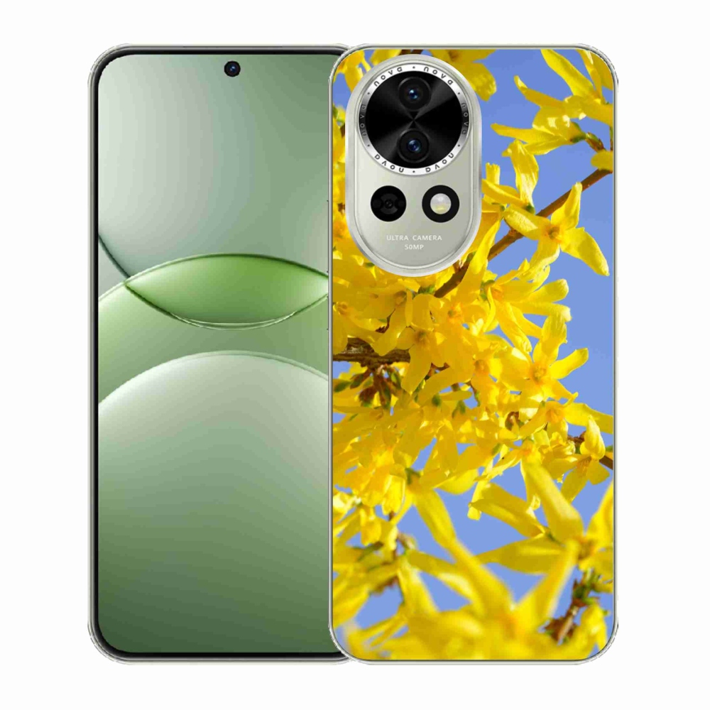 Gél borítás mmCase a Huawei Nova 13 5G - sárga virágok