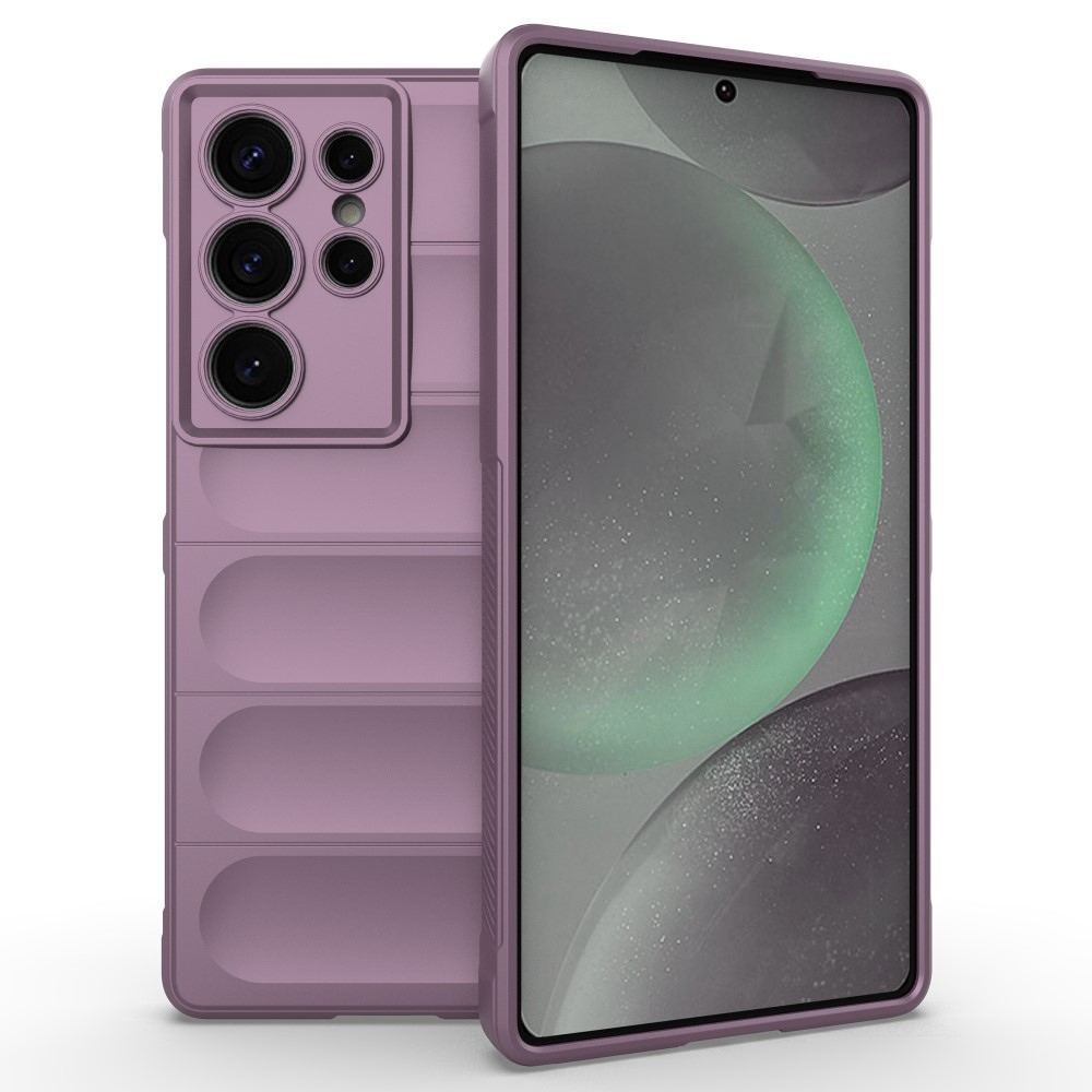 Rugg tartós zselés tok Samsung Galaxy S25 Ultra készülékhez - világos lila