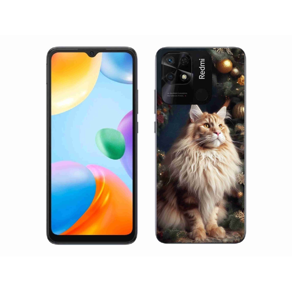 Gél borítás mmCase a Xiaomi Redmi 10C-hez - macska a fánál