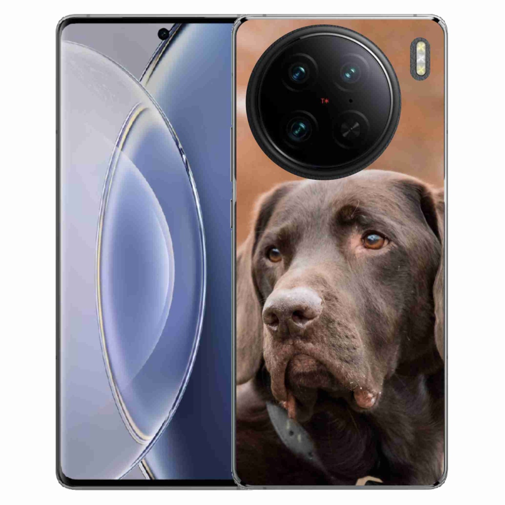 Gél tok mmCase a Vivo X90 Pro készülékhez - barna labrador