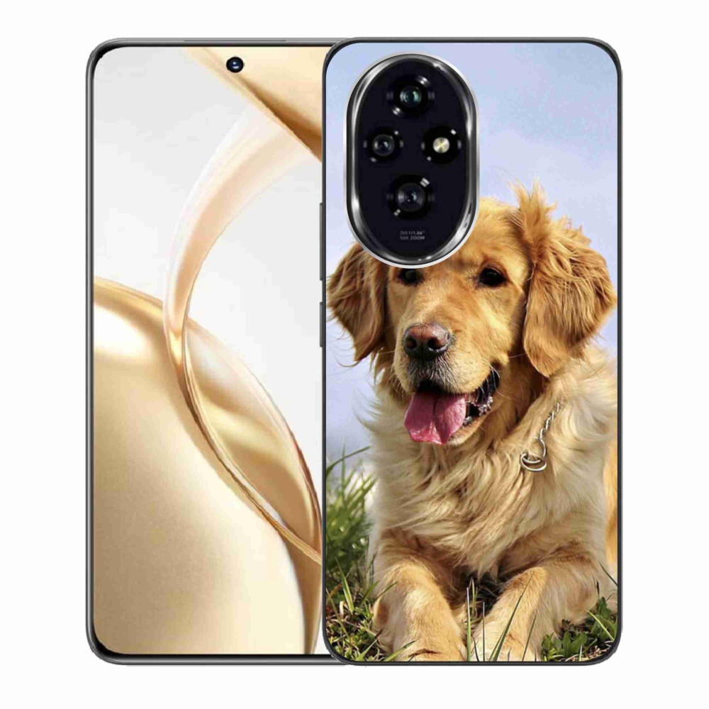 Gél tok mmCase a Honor 200 5G számára - arany retriever