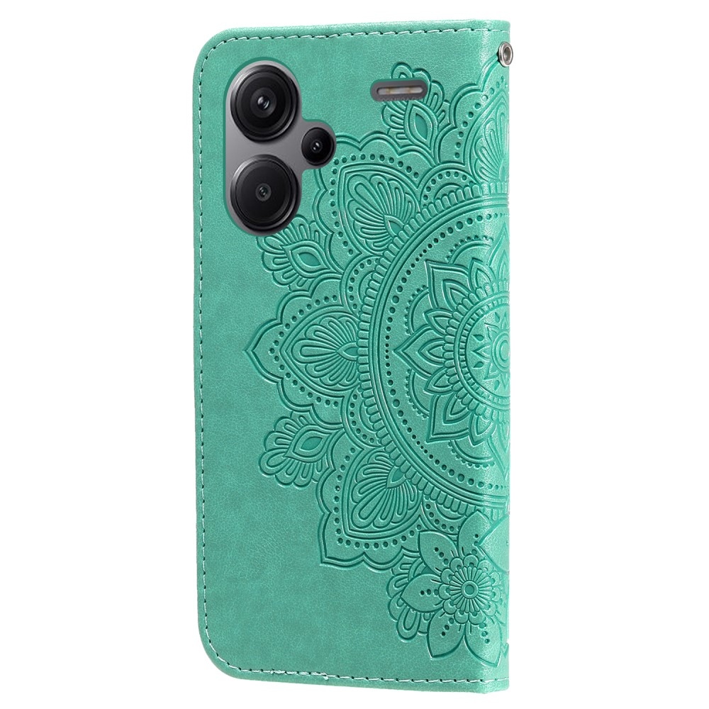 Mandala könyv tok a Xiaomi Redmi Note 13 Pro+ 5G számára - teal színű