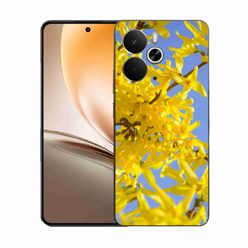 Gél borító mmCase a Realme 14 5G/14T 5G készülékhez - sárga virágok