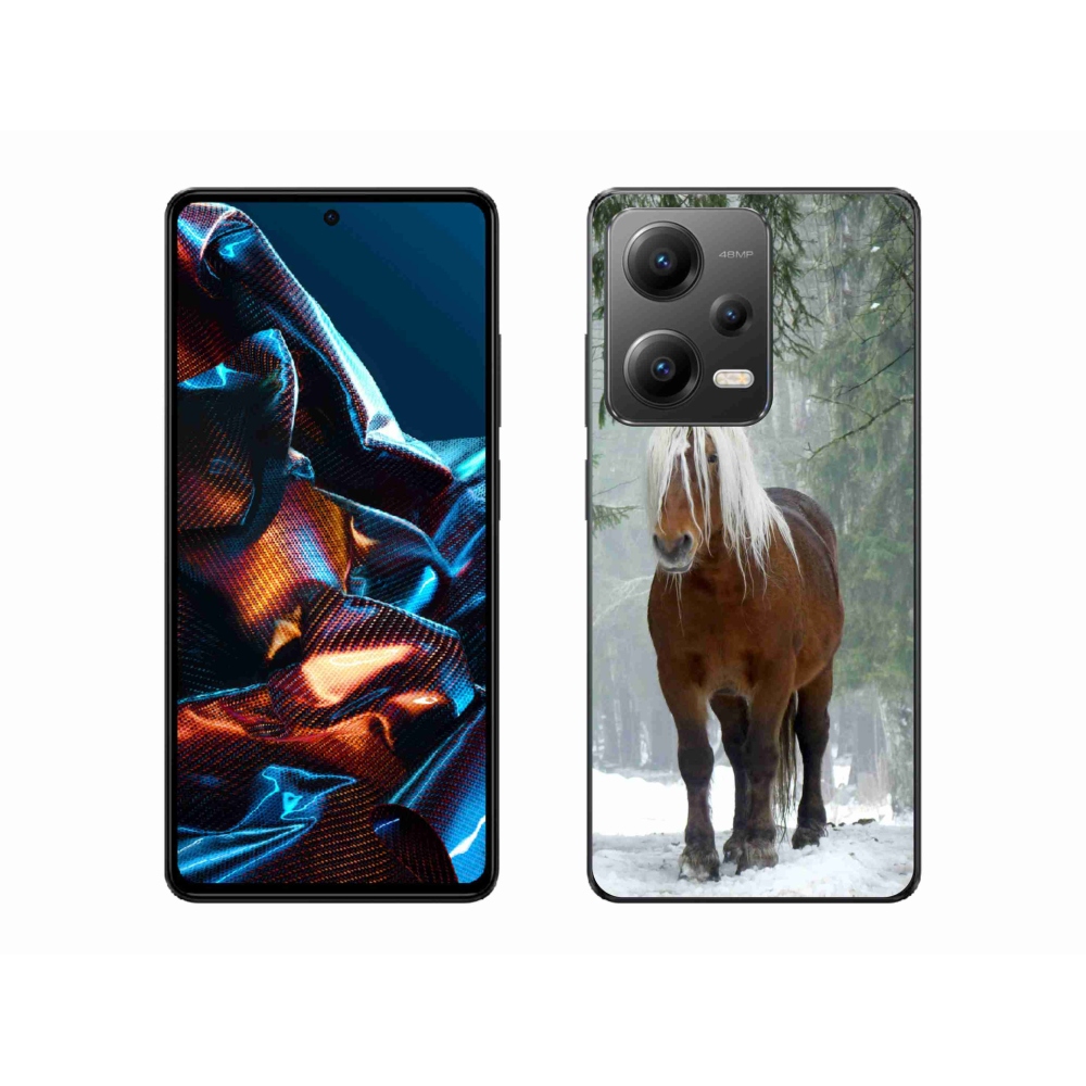Gél tok mmCase a Xiaomi Redmi Note 12 Pro 5G számára - ló az erdőben