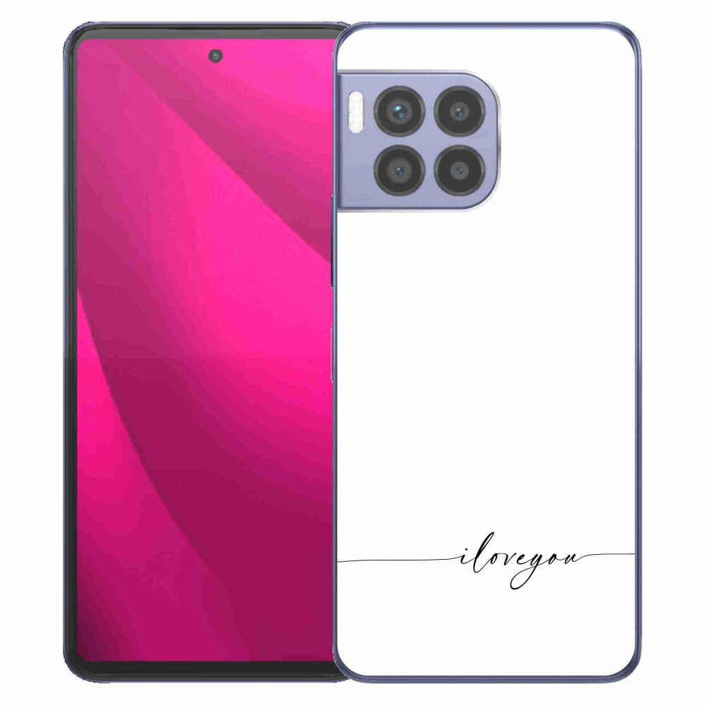 Zselés borítás mmCase a T-Mobile T Phone 2 Pro készülékhez - Szeretlek fehér háttérrel