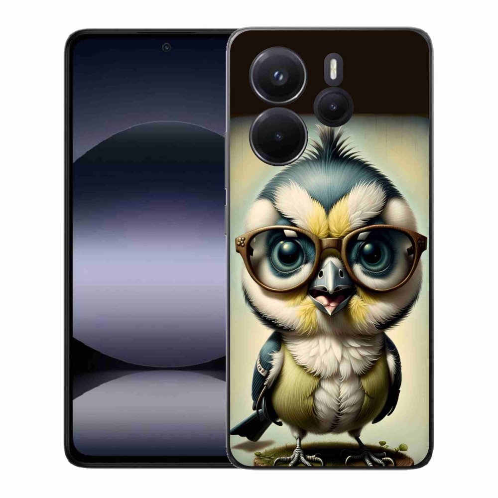 Gél borítás mmCase a Xiaomi Redmi Note 14-hez - kölyök szemüveggel