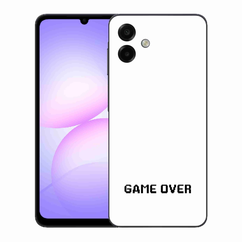 Gél borítás mmCase Samsung Galaxy A07 4G - játék fehér háttérrel