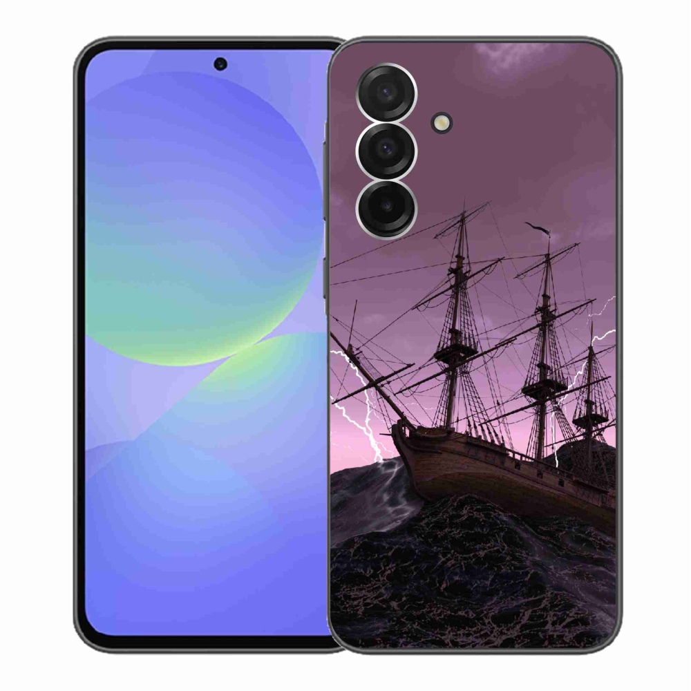 Zselés borítás mmCase a Samsung Galaxy A36 5G készülékhez - hajó a viharban