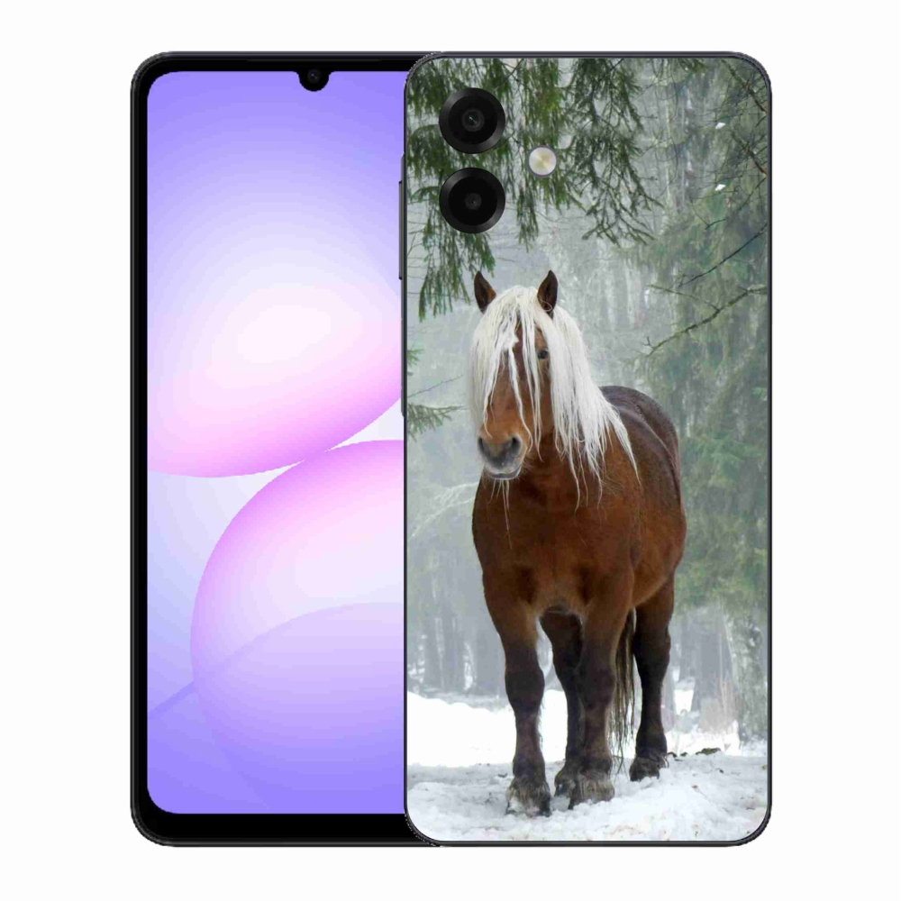 Zselés borítás mmCase Samsung Galaxy A07 4G - ló az erdőben