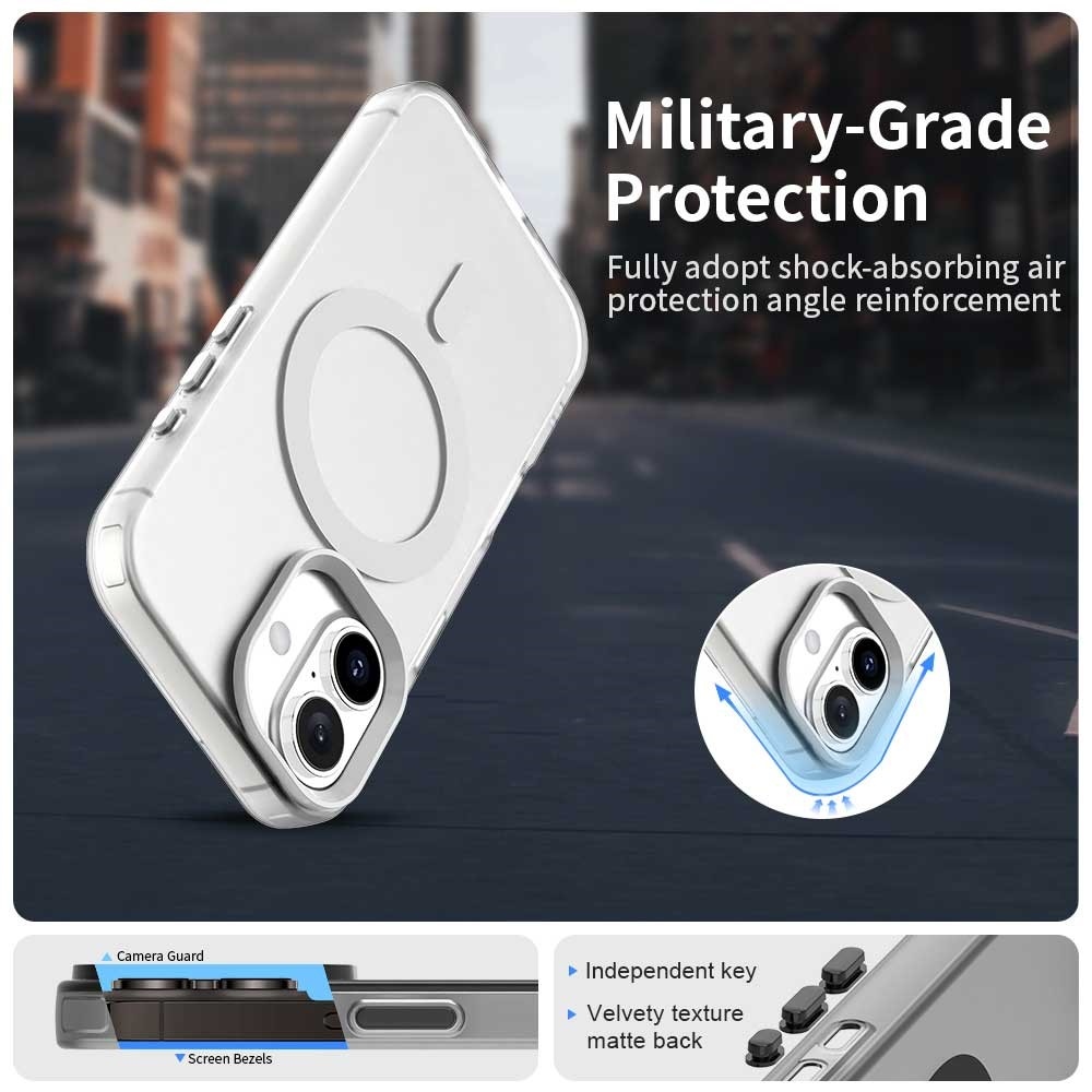 Candy zselés tok MagSafe iPhone 17 készülékhez - fehér