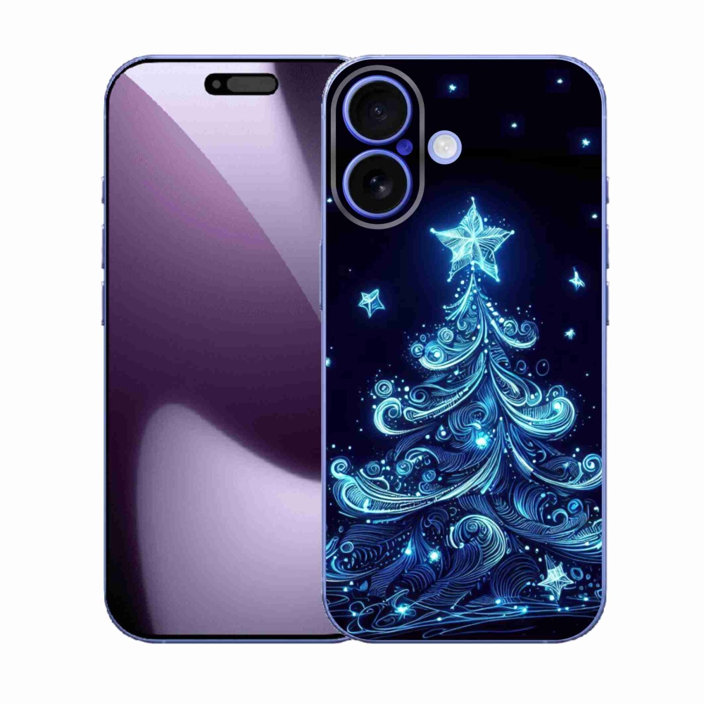 Gél borítás mmCase iPhone 17 készülékhez - neon karácsonyfa 4