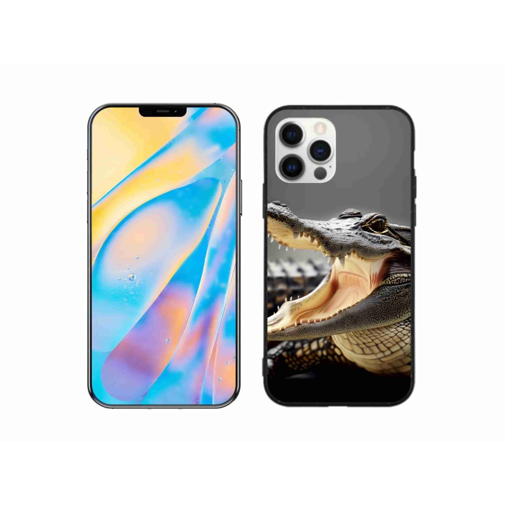 Gél borítás mmCase iPhone 12 készülékhez - krokodil