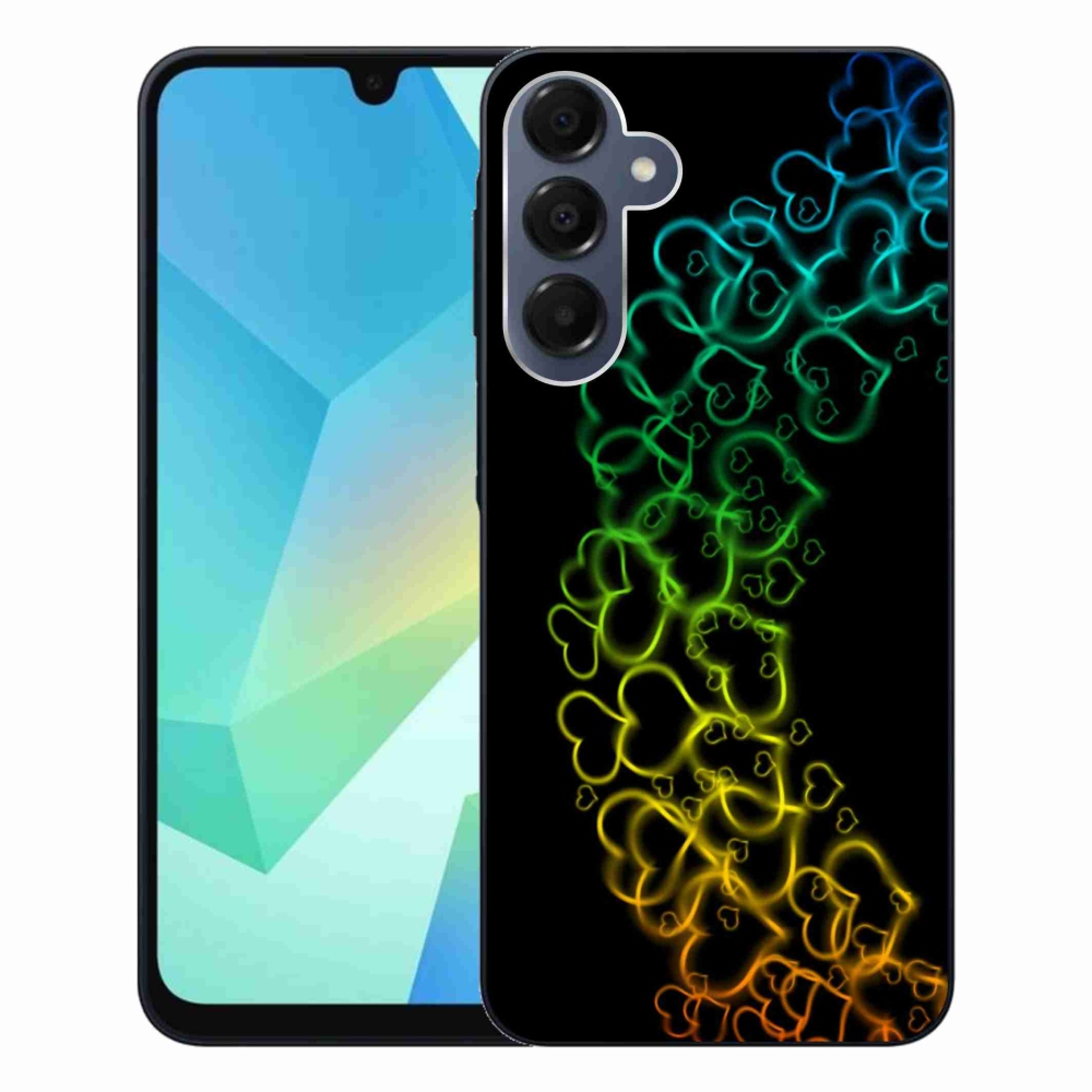 Zselés borítás mmCase Samsung Galaxy A16 4G/5G készülékhez - színes szívek