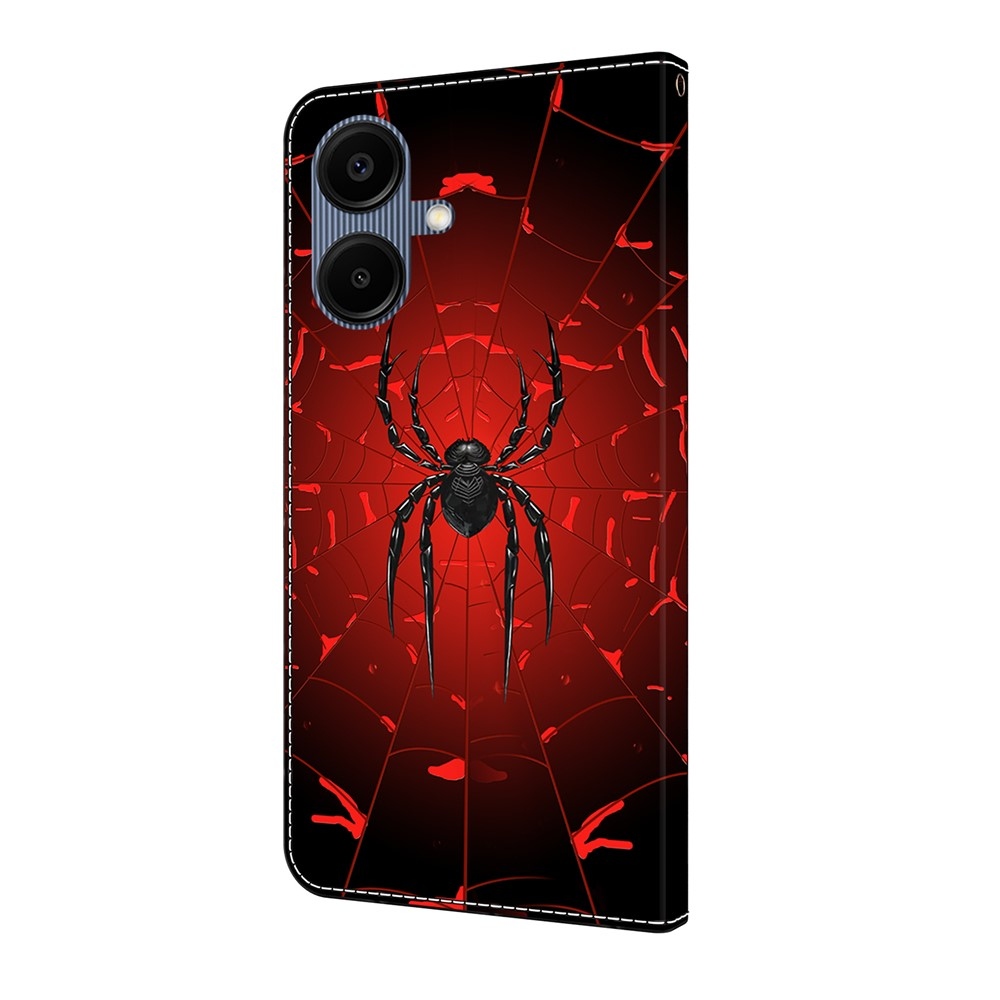 Sima könyves tok Samsung Galaxy A07 4G - pók