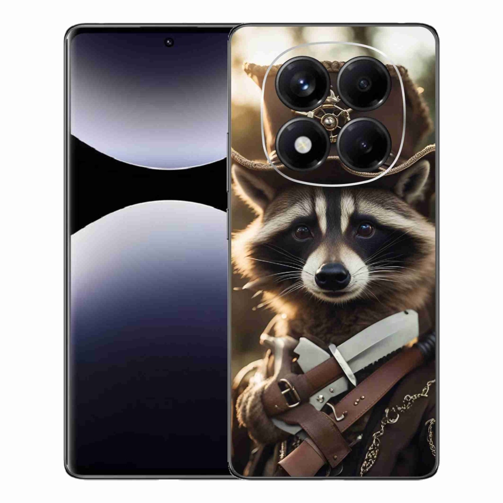 Gél borítás mmCase a Xiaomi Redmi Note 14 Pro számára - mosómedve egyenruhában