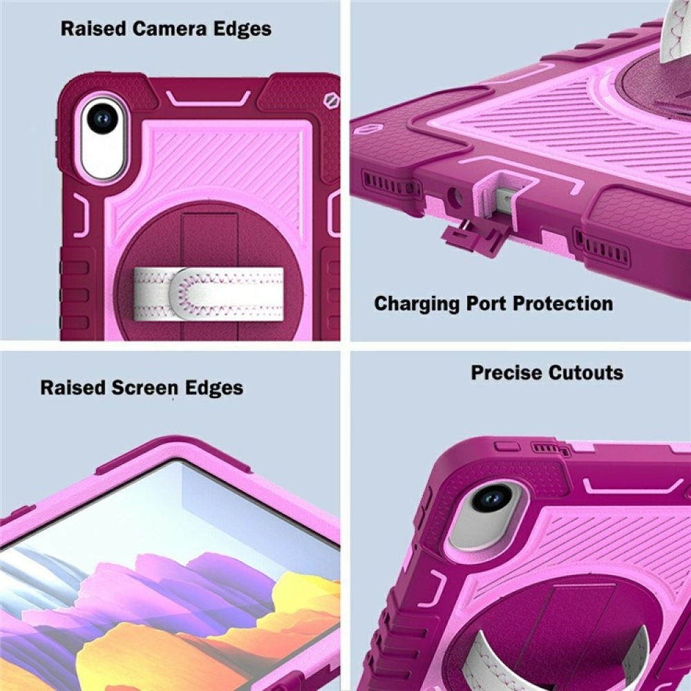 Strape tartós borító kézi fogantyúval és pánttal Xiaomi Redmi Pad 2 - rózsaszín/rózsaszín