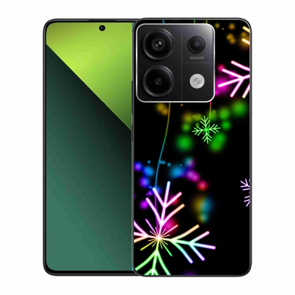 Zselés borítás mmCase a Xiaomi Redmi Note 13 Pro 5G/Poco X6 5G számára - színes pelyhekkel