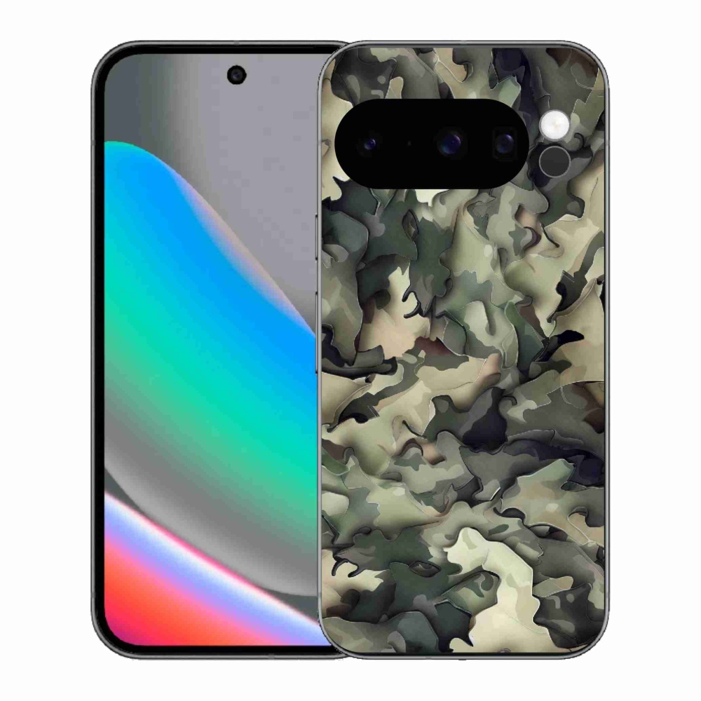 Zselés borítás mmCase a Google Pixel 10 Pro készülékhez - terepszínű minta 9