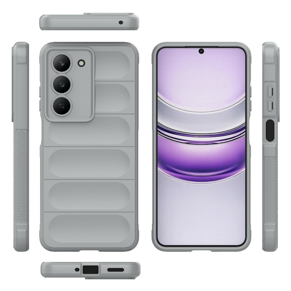 Rugg tartós zselés tok a Realme 14x 5G készülékhez - világosszürke