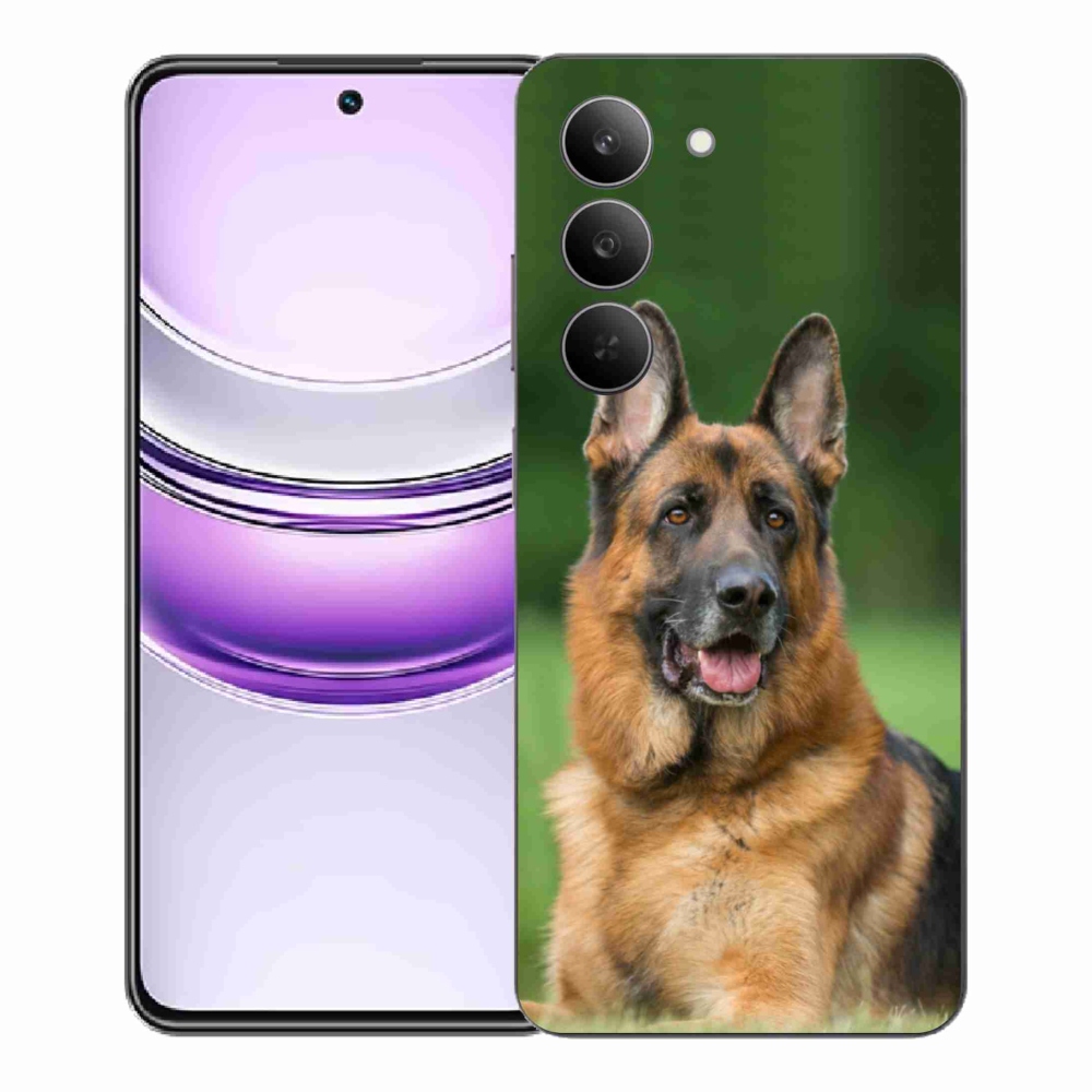 Zselés borítás mmCase a Realme 14x 5G - Német juhászkutyához