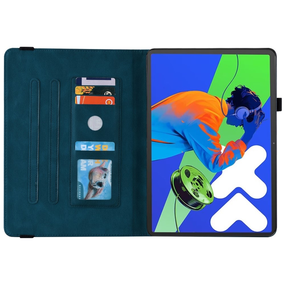 Pillangó táblagép tok Lenovo Idea Tab Pro 12.7 - kék