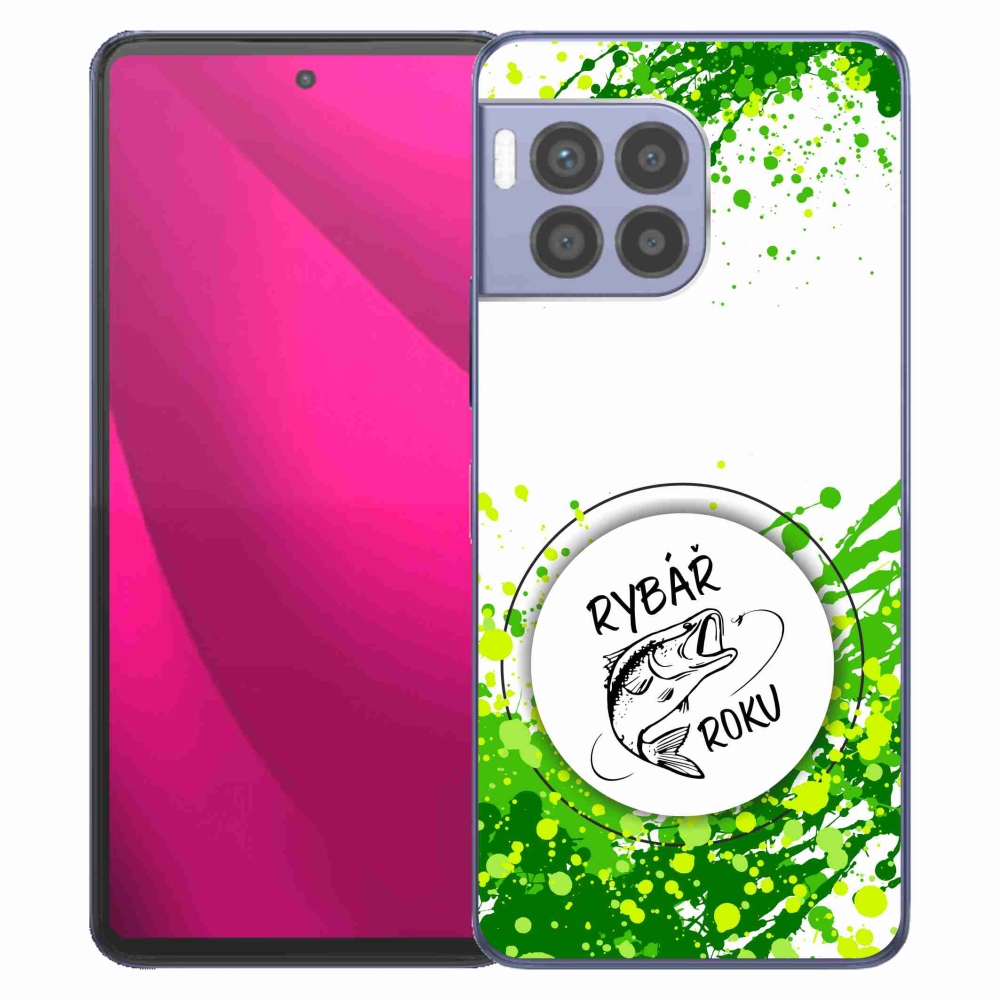 Zselés borító mmCase a T-Mobile T Phone 2 Pro készülékhez - Az év horgásza fehér háttérrel