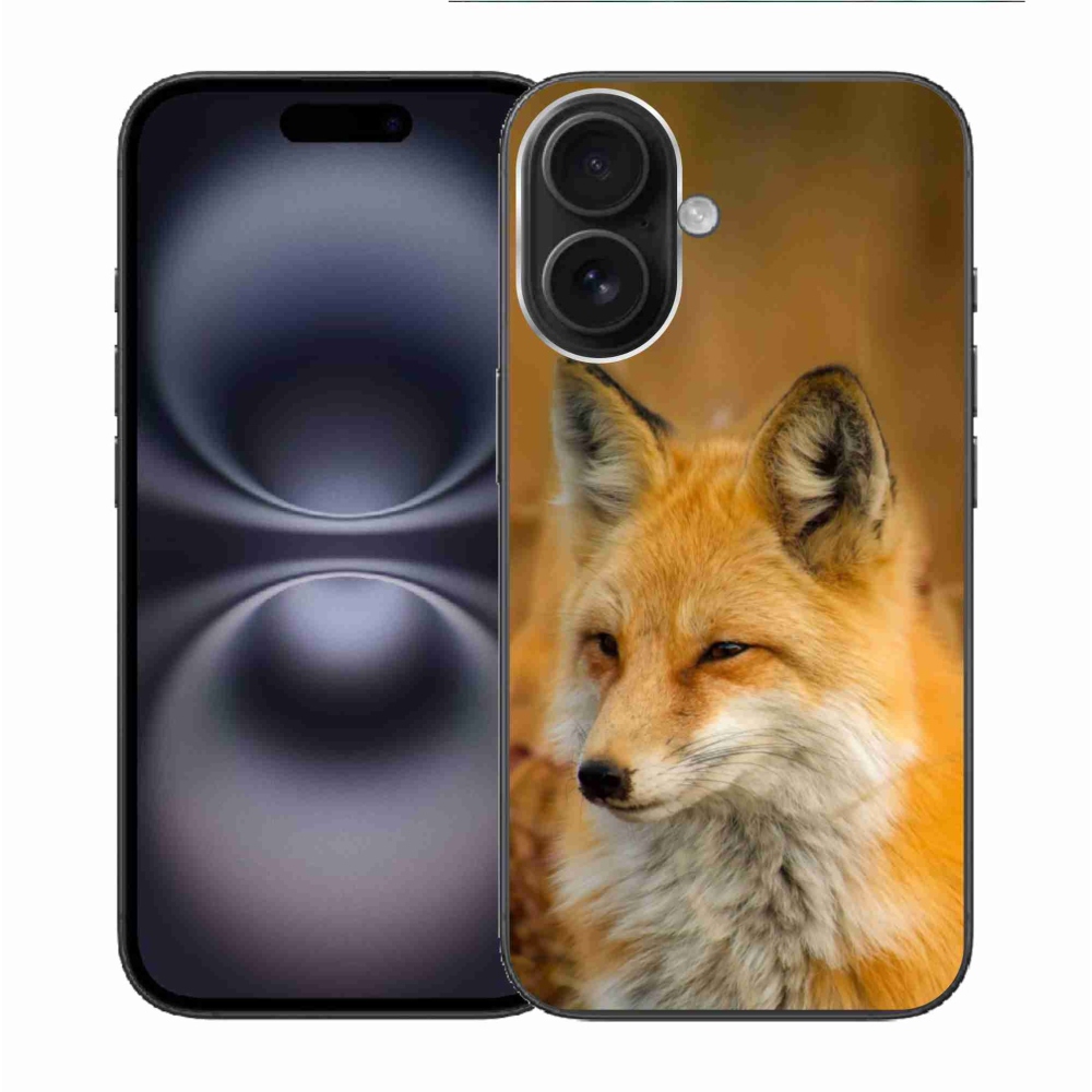 Zselés borítás mmCase iPhone 16 készülékhez - róka
