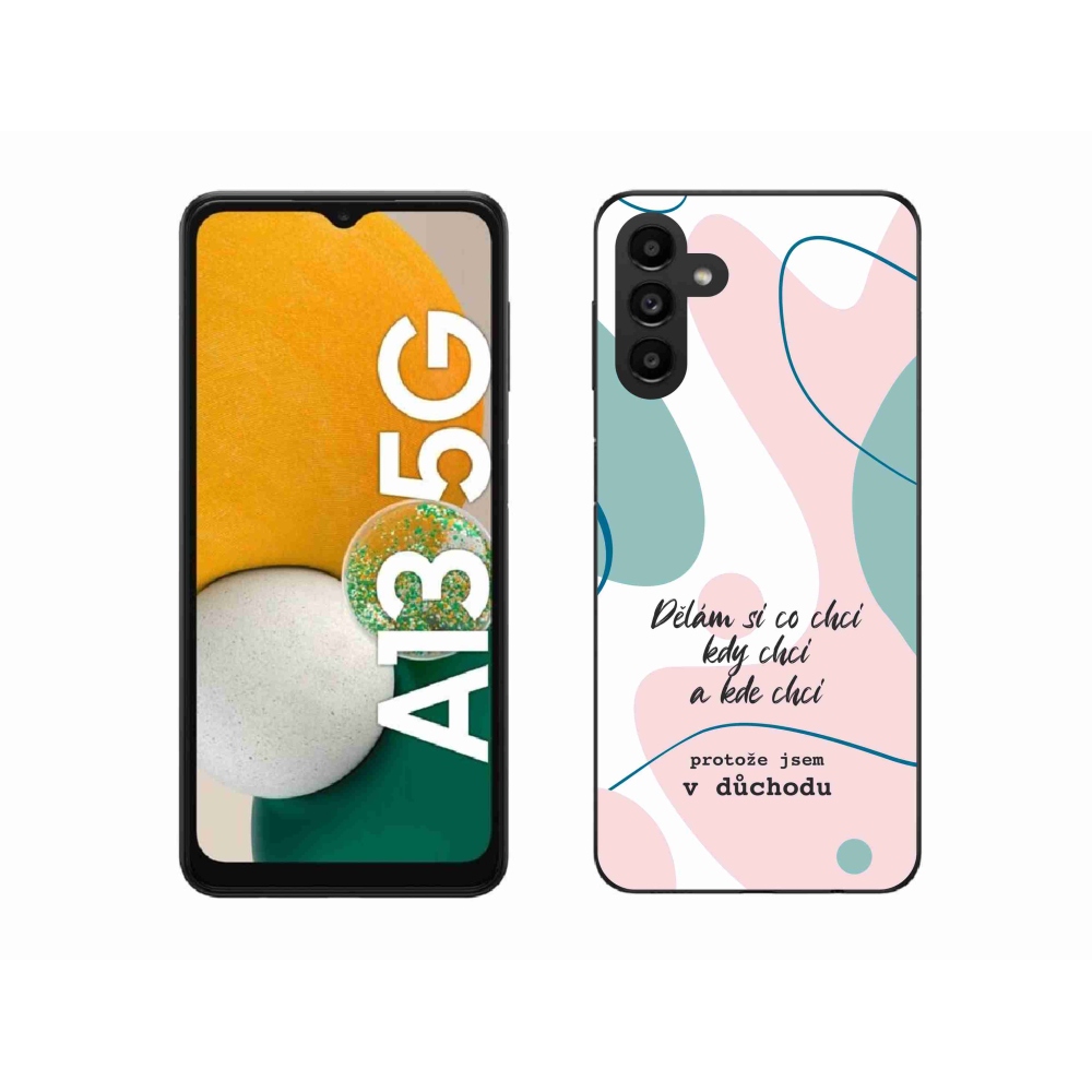 Gél borító mmCase Samsung Galaxy A13 5G - vicces szöveg 10 fehér háttér