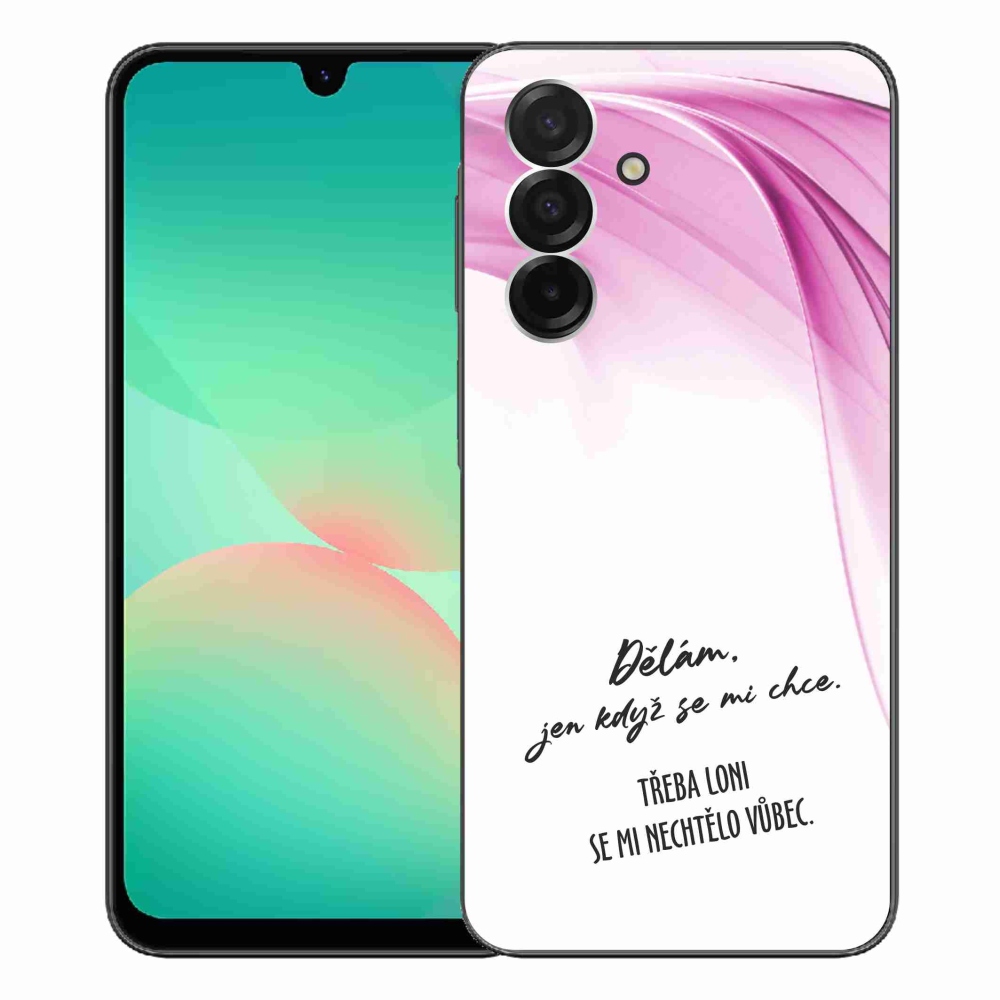 Gél borító mmCase Samsung Galaxy A26 5G - vicces szöveg 12 fehér háttér