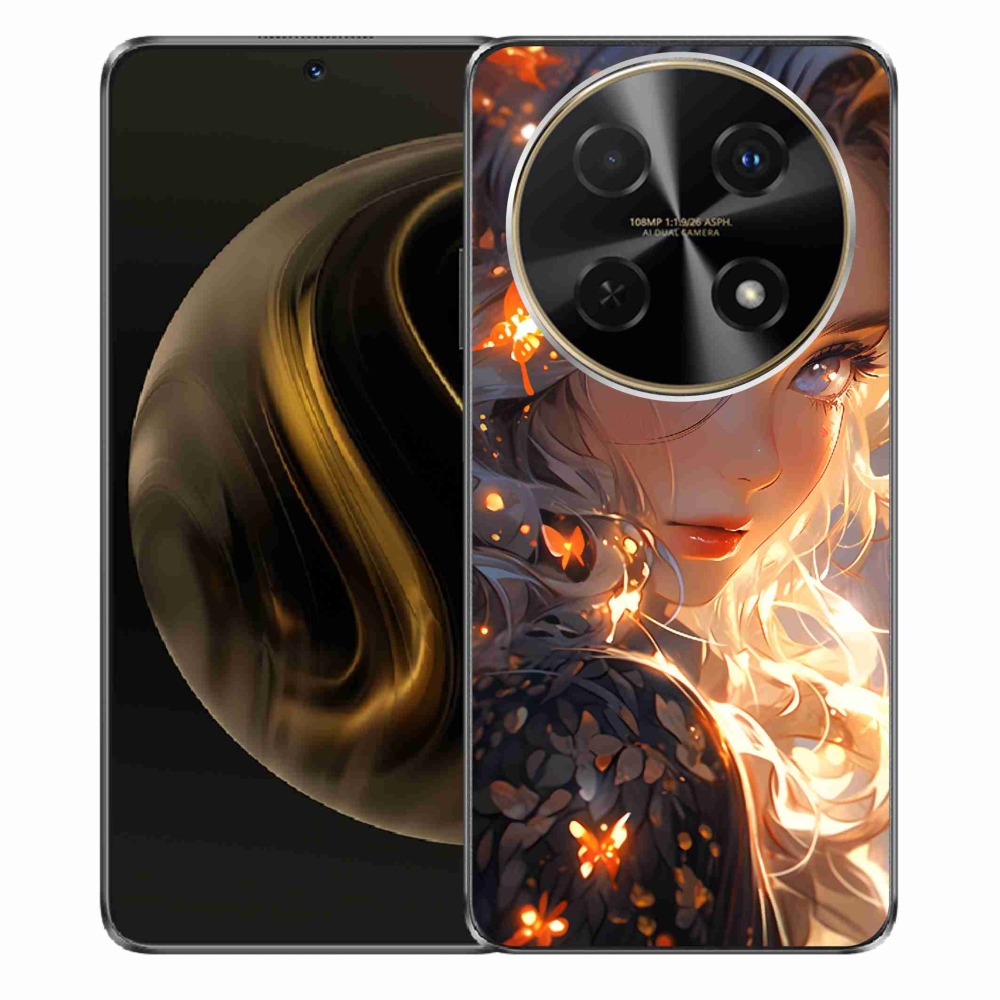 Gél borító mmCase a Huawei Nova 12i készülékre - lány és pillangók