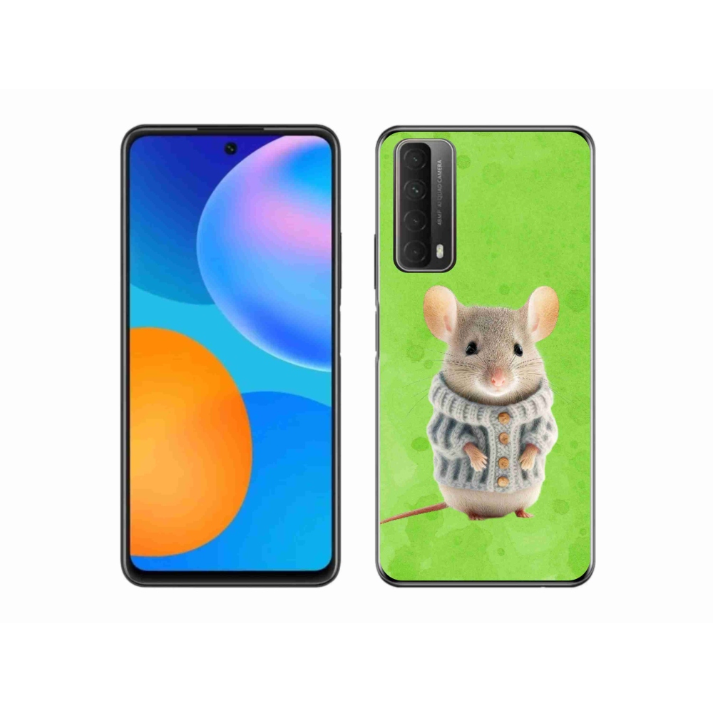 Zselés borítás mmCase a Huawei P Smart (2021) - egér pulóverben