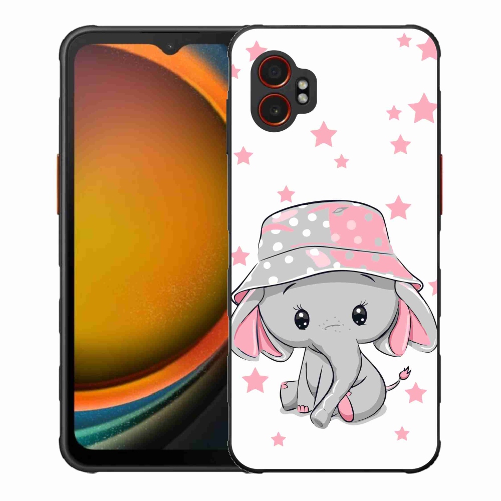 Zselés borítás mmCase Samsung Galaxy Xcover 7 Pro - rózsaszín elefánthoz