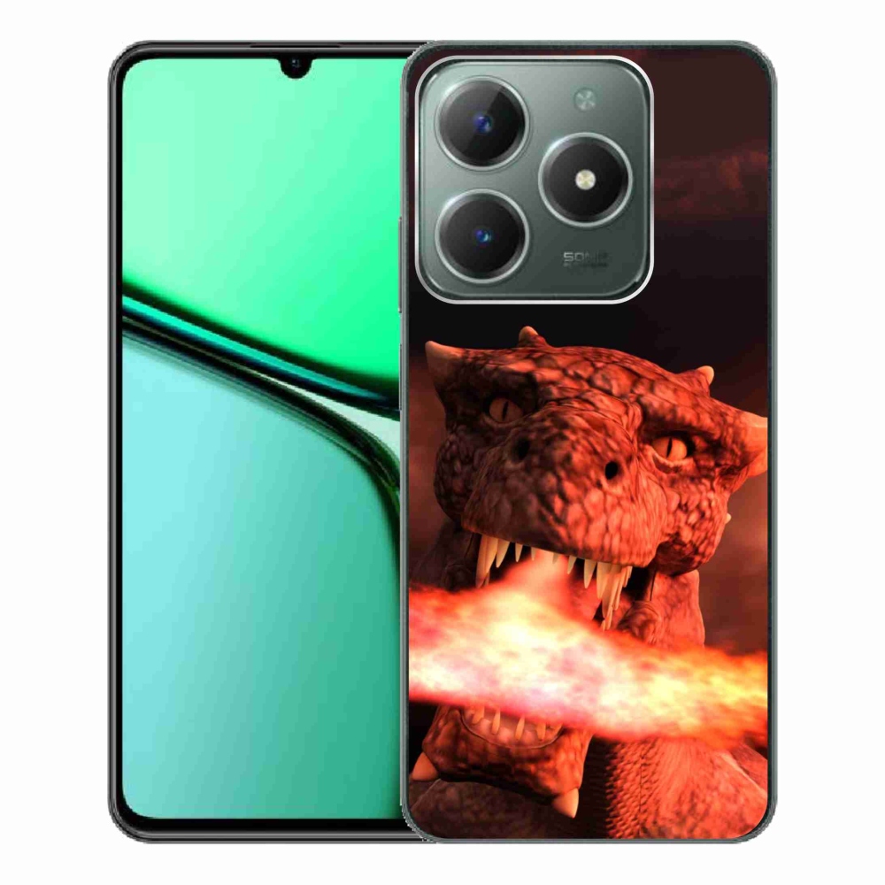 Zselés borítás mmCase a Realme C61 készülékhez - sárkány