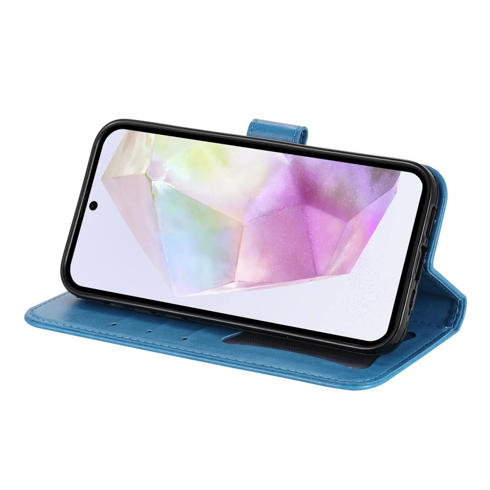 Mandala könyv tok Samsung Galaxy A36 5G készülékhez - kék