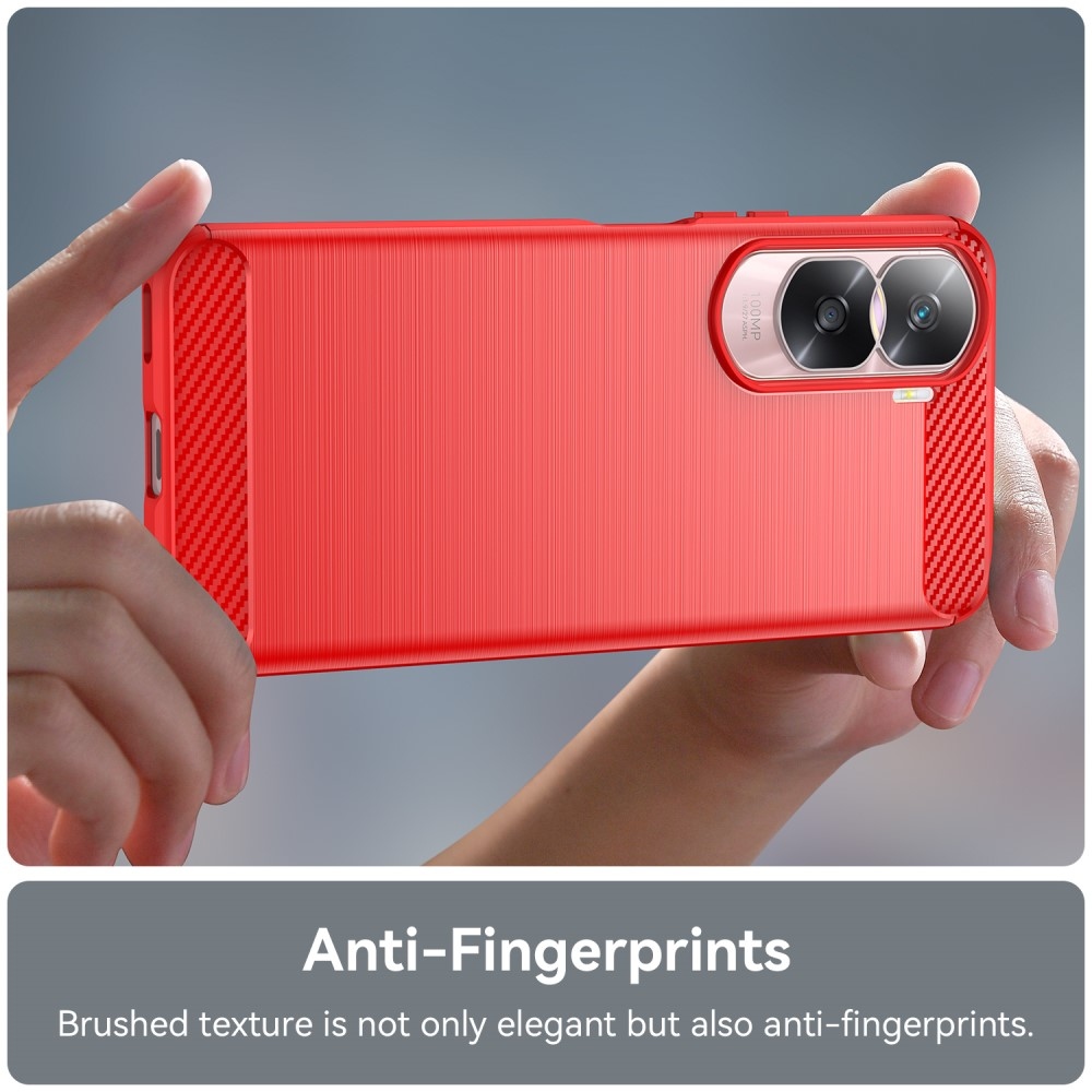 Szénálló zselés tok a Honor 90 Lite-hoz - piros