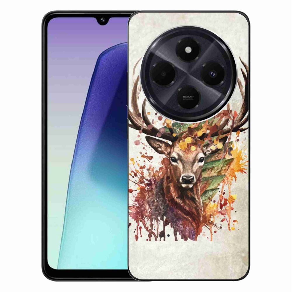 Gél tok mmCase a Xiaomi Redmi 14C/Poco C75 számára - szarvas 1