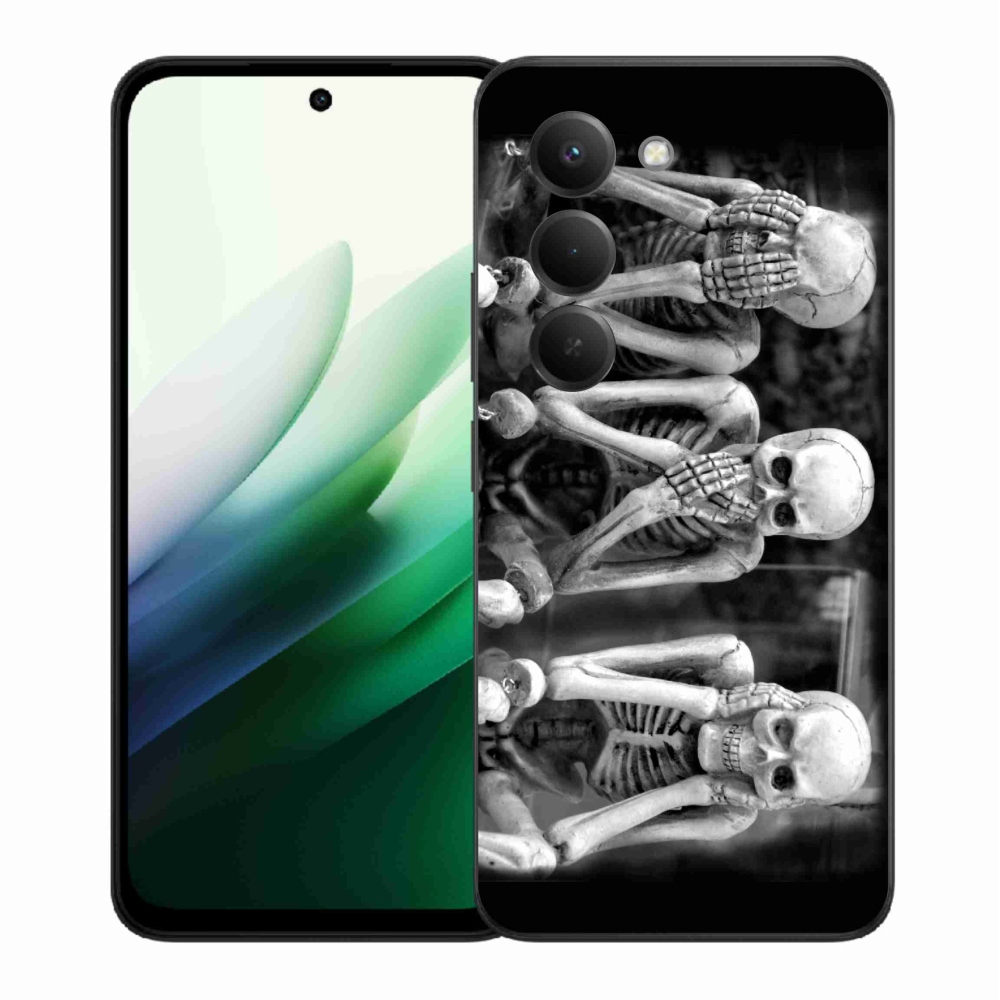 Gél borító mmCase a Xiaomi Redmi 15 5G számára - csontvázak