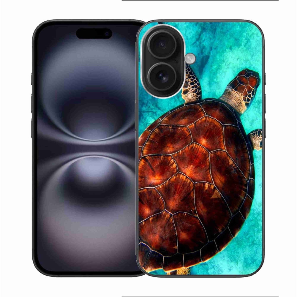 Zselés borítás mmCase iPhone 16 készülékhez - teknősbéka