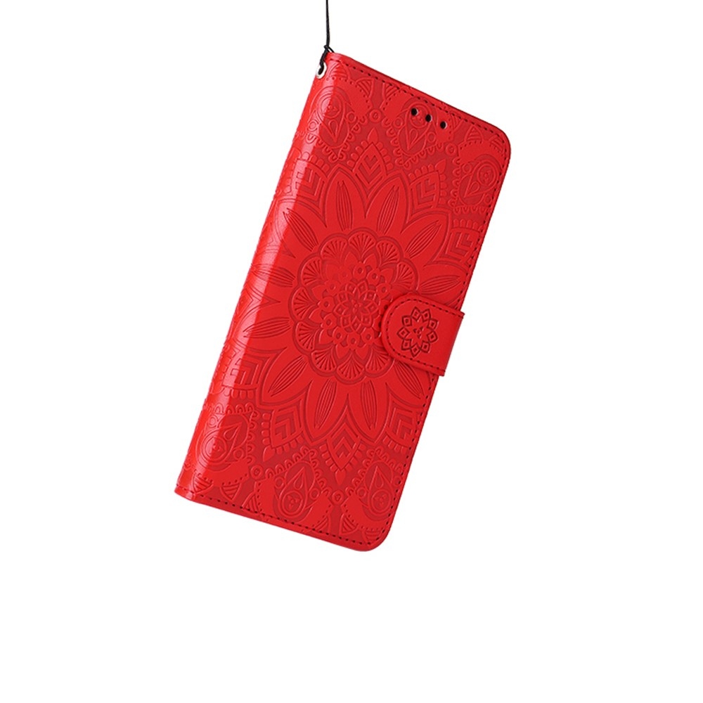 Napraforgó könyvtáska a Realme 14 Pro+ 5G készülékhez - piros