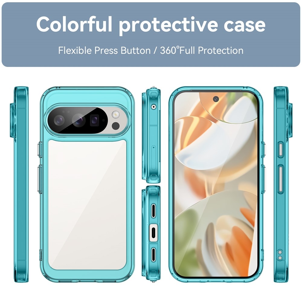 Gél tok fix hátlappal a Google Pixel 10 Pro/Pixel 10 készülékhez - világoskék színben