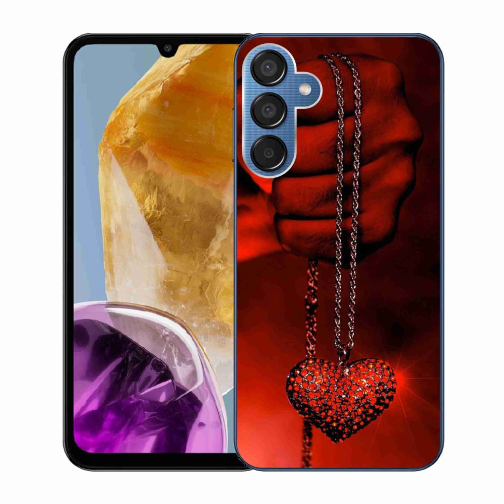 Zselés borítás mmCase Samsung Galaxy M15 5G - nyaklánc